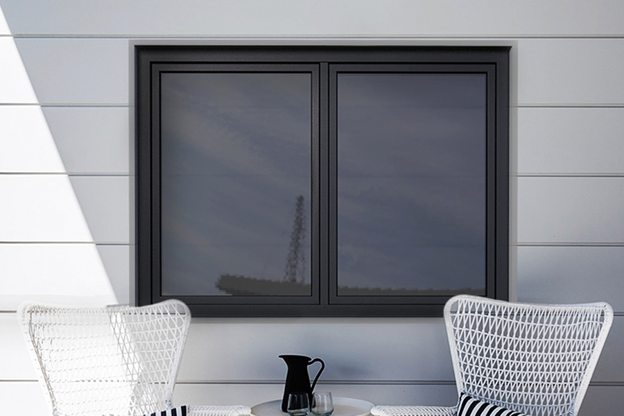 Janela batente em PVC