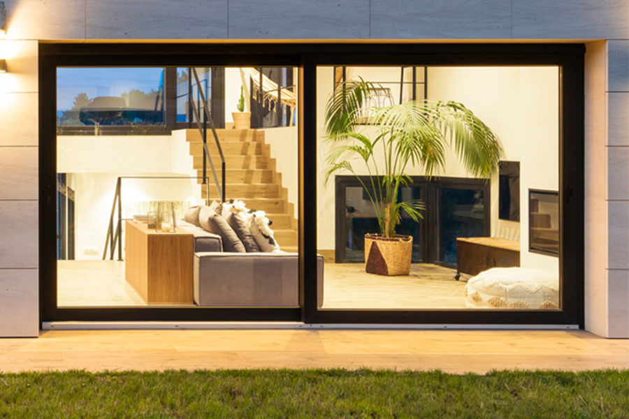 Janela de correr elevável em PVC